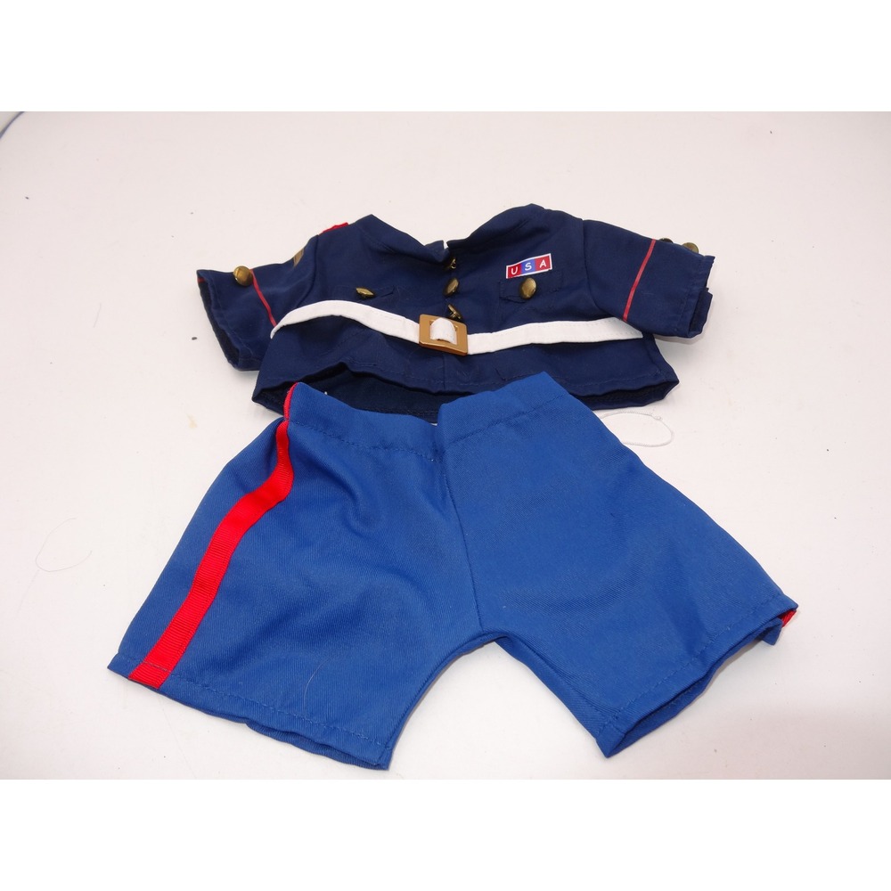 Build A Bear Workshop US Marine Corps Dress Blues Military Uniform 2pc Outfit